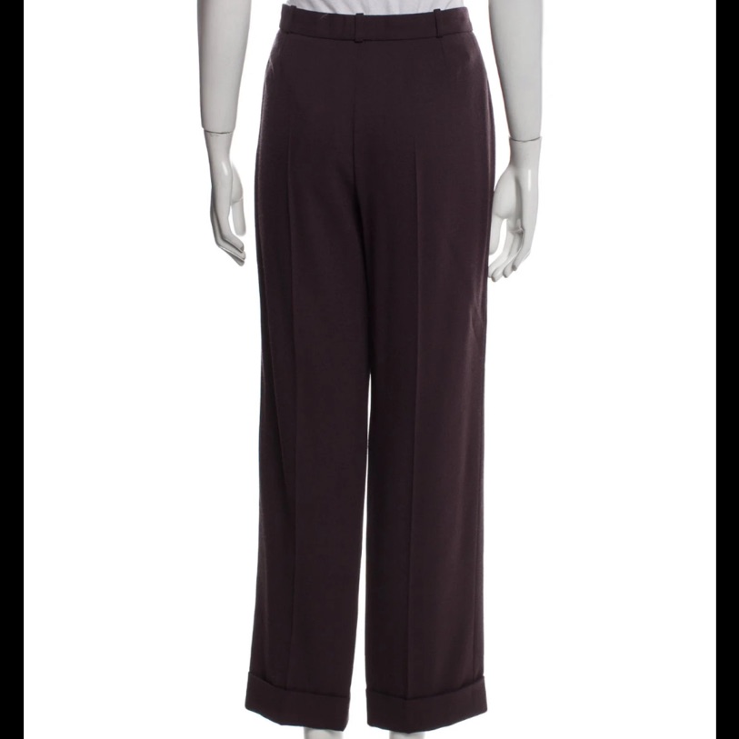 Christian Dior Vintage Straight Leg Pants Purple | Size: M | Us8, Fr40
